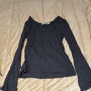 Micheal stars gray long sleeve shirt